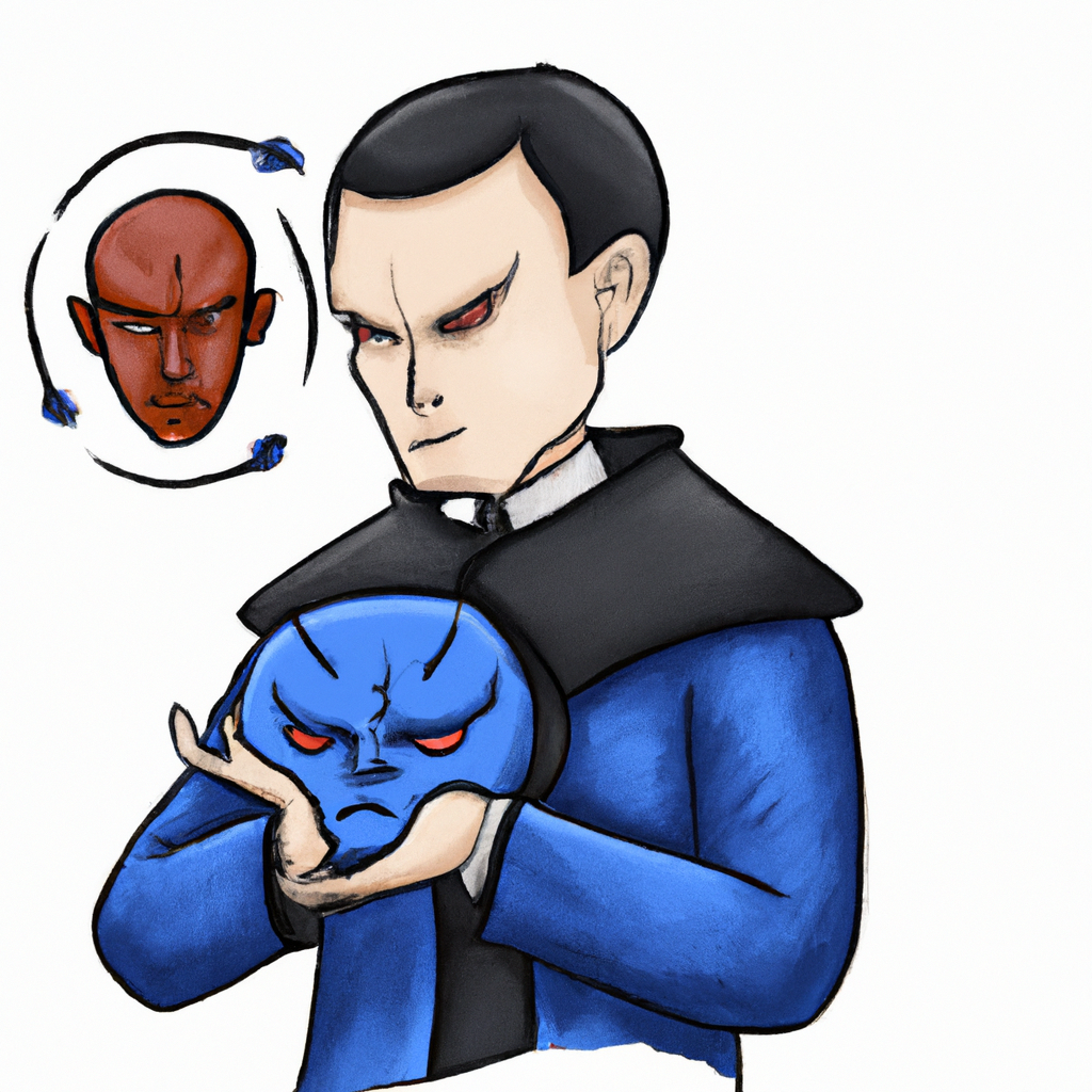 a digital drawing of a savior therapist that destroys another person's inner demons and creates clarity in their mind