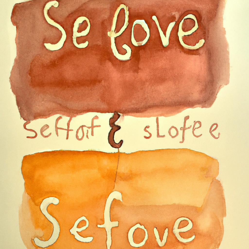 self-love equilibrium using brown colors